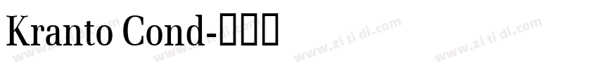 Kranto Cond字体转换